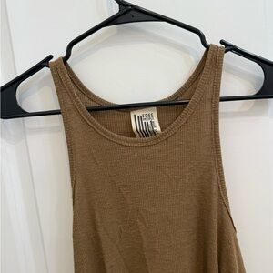 Free People army green tank top